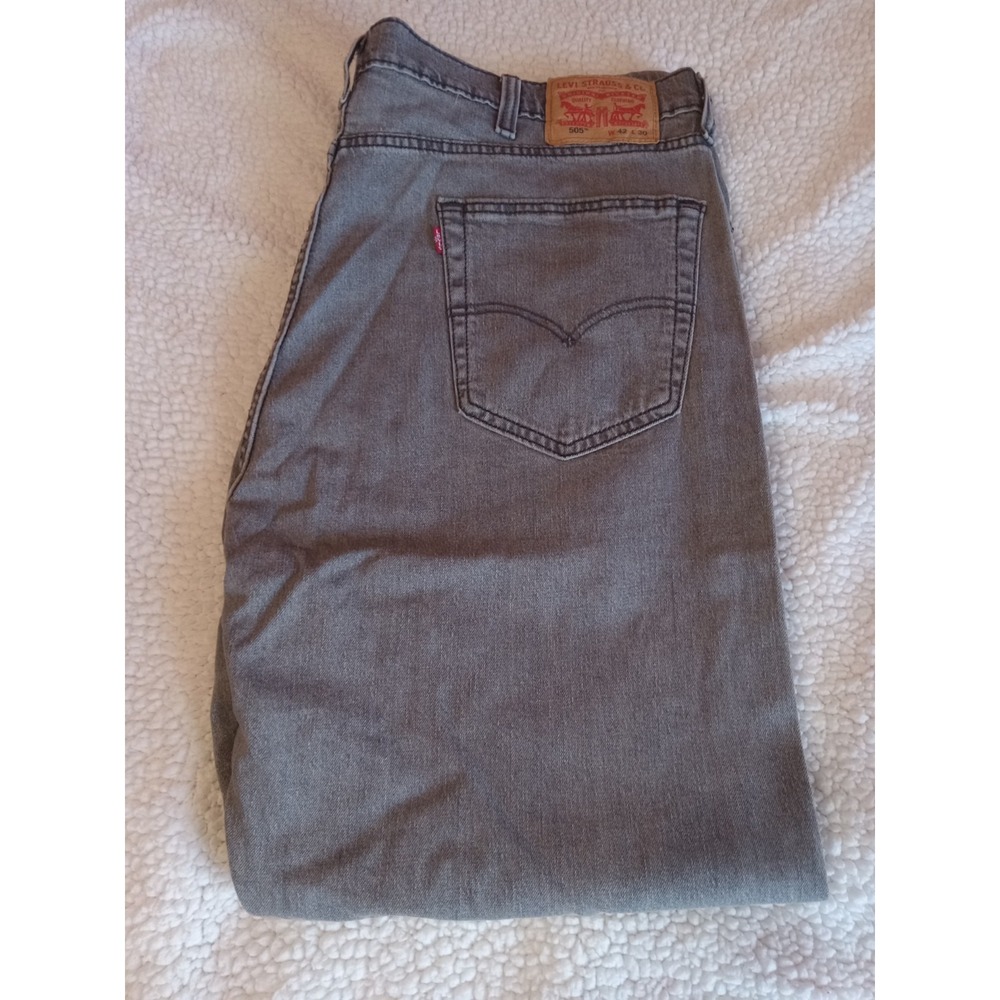 Levi's 505‎ Men's 42x29 Gray - Picture 5 of 7